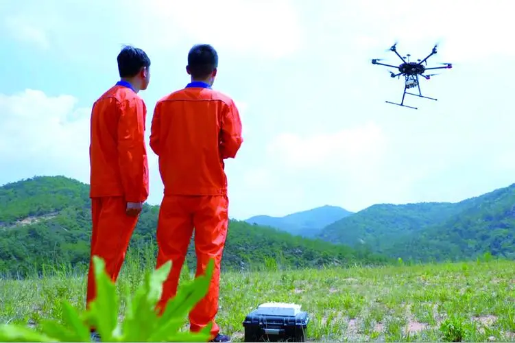 嘉鱼无人机倾斜摄影巡检拍摄